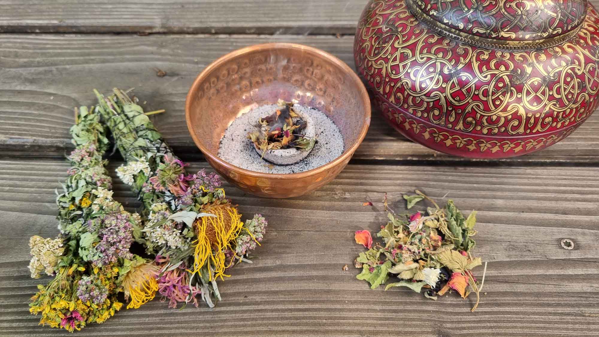 Kräuterworkshop Mit heimischen Kräutern räuchern